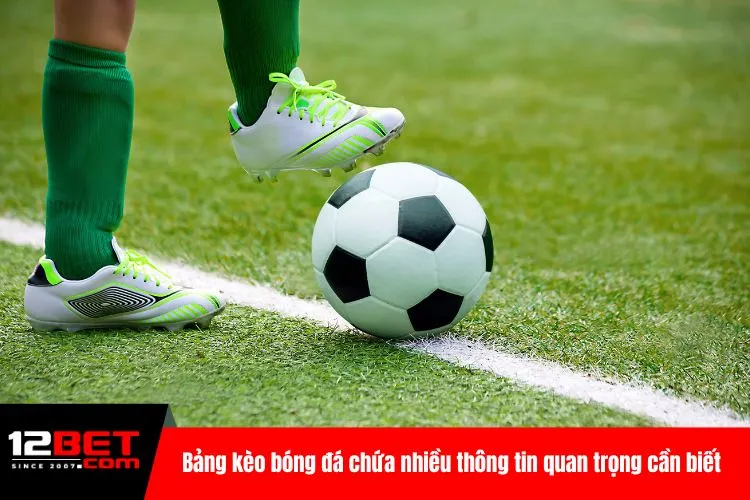 Bảng kèo bóng đá chứa nhiều thông tin quan trọng cần biết