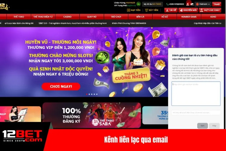 Kênh liên lạc qua email