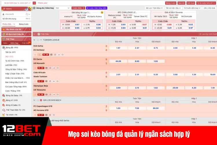 Mẹo soi kèo bóng đá quản lý ngân sách hợp lý