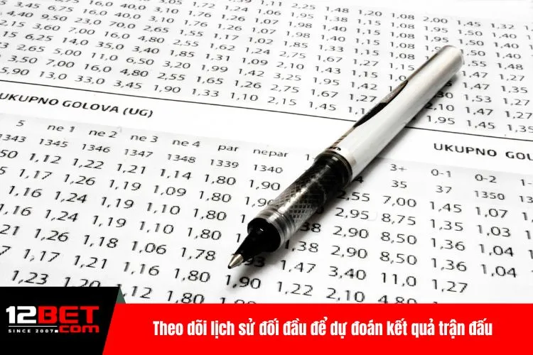 Theo dõi lịch sử đối đầu để dự đoán kết quả trận đấu