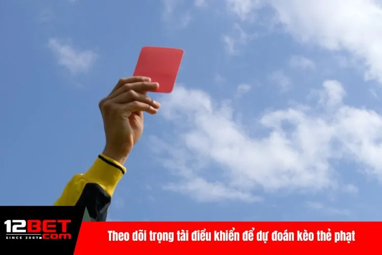 Theo dõi trọng tài điều khiển để dự đoán kèo thẻ phạt